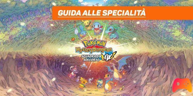 Pokémon Mystery Dungeon DX: Guía de especialidades