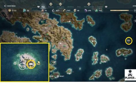Assassin's Creed: Odyssey cómo encontrar el tridente de Poseidón