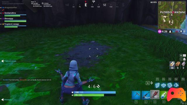 Trouvez l'emplacement entre le banc, le camion de crème glacée et l'hélicoptère à Fortnite