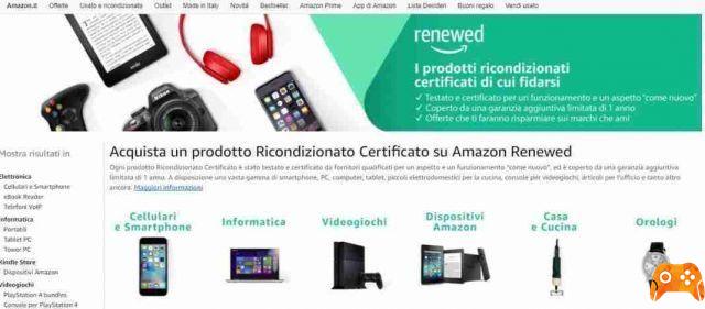 Amazon Renewed: productos reacondicionados como nuevos