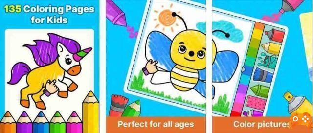 Aplicación para colorear para niños en iPhone y iPad