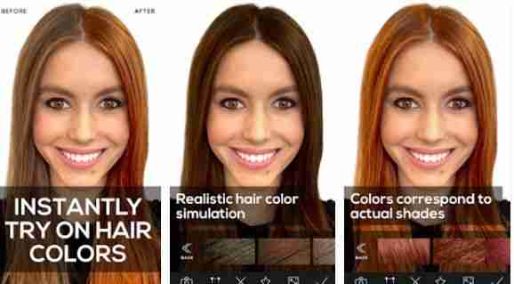 Hair color change apps: the best for Android and iOS