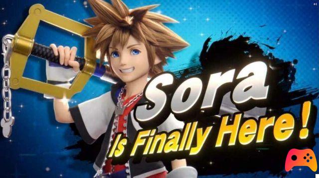 Mais recente personagem de Sora do Super Smash Bros. Ultimate