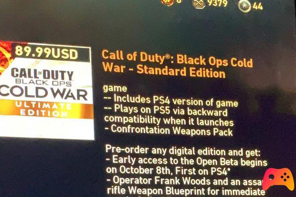Call of Duty Black Ops Cold War: la version bêta commence le 8 octobre