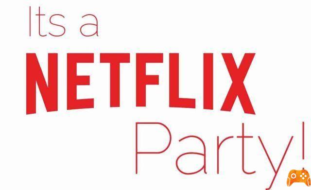 Netflix Party Watch the same movie or series with your friends from a distance.