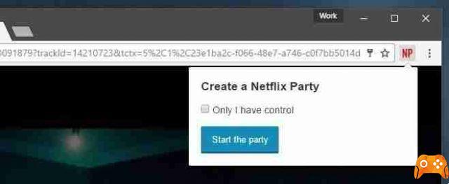 Netflix Party Watch the same movie or series with your friends from a distance.