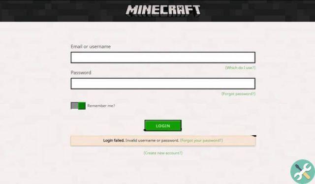 Como posso entrar ou acessar o Minecraft se receber um erro?