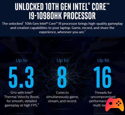 INTEL lancera le processeur mobile Core i9-10980HK