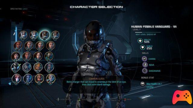 Cómo entrenar personajes en Mass Effect Andromeda