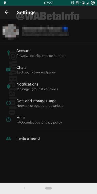 Así es el tema oscuro de WhatsApp para Android en la última versión beta de la app