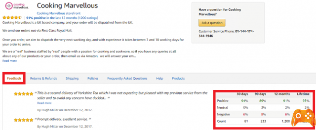 Como verificar o feedback do vendedor da Amazon e não ser enganado
