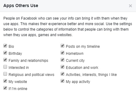 How to update Facebook privacy settings