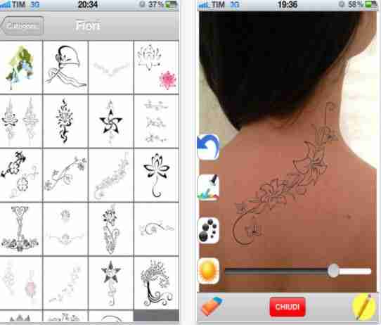 Applications de tatouage - idéales pour Android et iOS