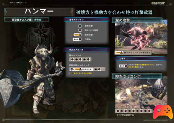 Monster Hunter World: Guide des 14 armes