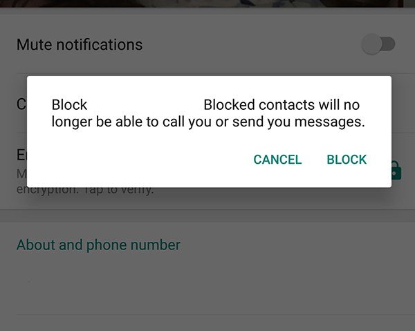 How to send a message to a person who has blocked you on WhatsApp
