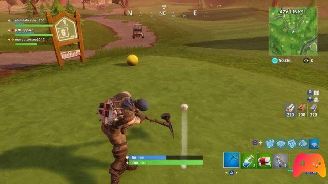 Comment relever le défi Frapper une balle de golf du tee au green dans Fortnite