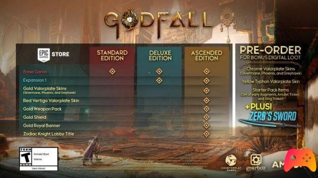 Godfall: nouvelle bande-annonce et contenu de sortie
