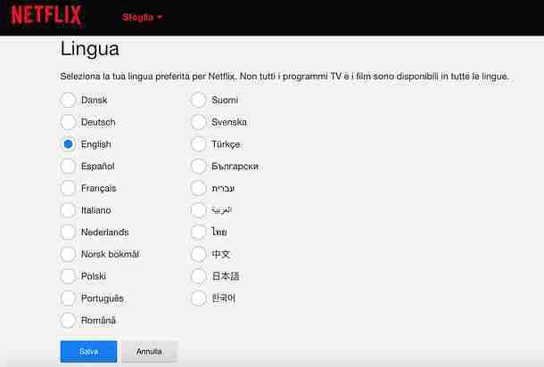 How to change language on Netflix