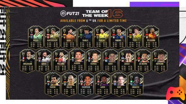 FIFA 21, le numéro 16 de TOTW arrive!