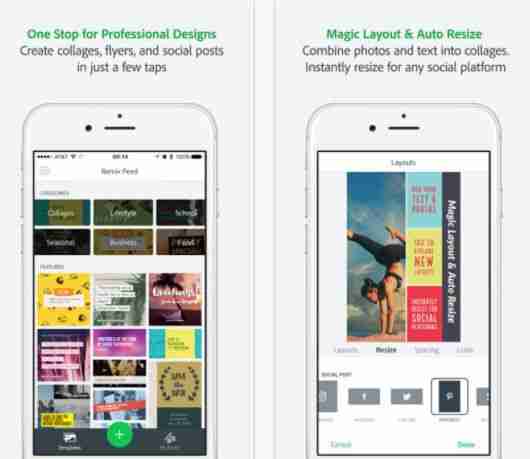 App to create posters and playbills: the best for Android and iOS