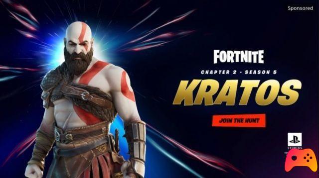 Kratos ready to land on Fortnite