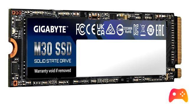 GIGABYTE: presented the new SSD of the M30 series