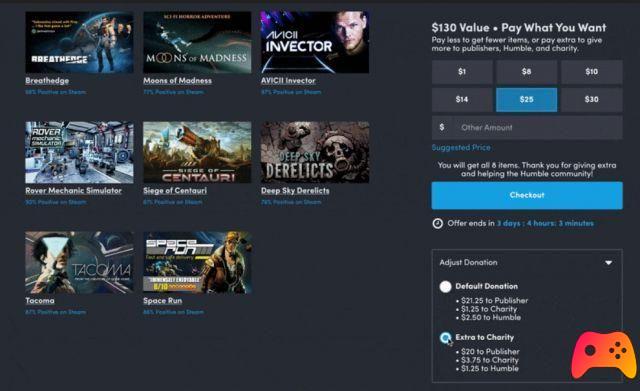 Humble Bundle impose une limite à la charité