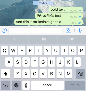 Cómo usar texto en negrita, cursiva y tachado en WhatsApp