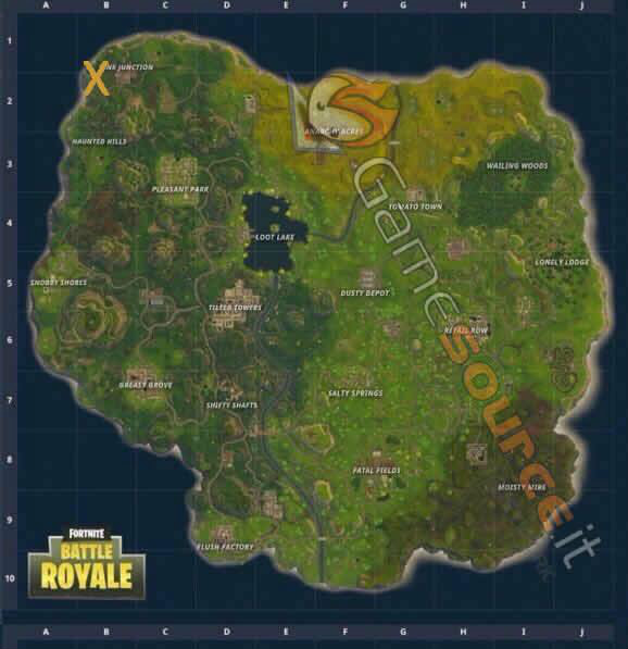 Where to find the Anarchist Acre treasure in Fortnite