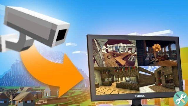 How to make or have a security or surveillance camera in Minecraft It works!