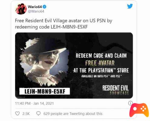 PlayStation offre l'avatar de Resident Evil Village