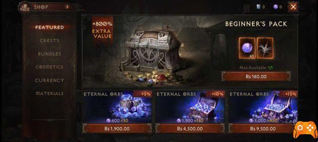 Diablo Immortal shop guide