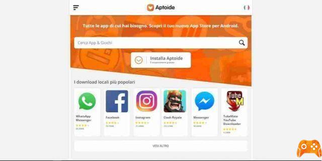 Aptoide guide and download of the alternative store to Play Store