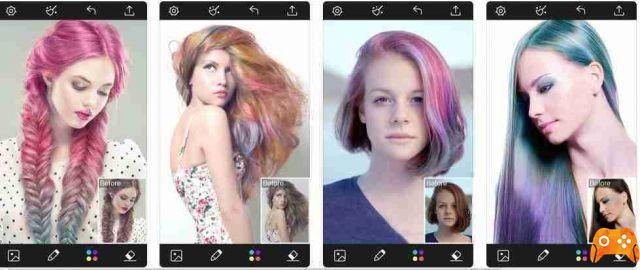 Las mejores aplicaciones para cambiar el color del cabello en las fotos para iOS