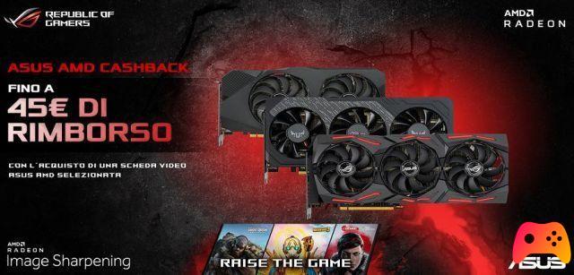 ASUS anuncia cashback en tarjetas de video AMD