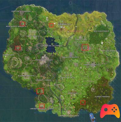 How to find the landing areas always center on Fortnite