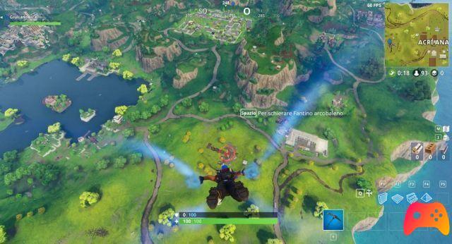 How to find the landing areas always center on Fortnite