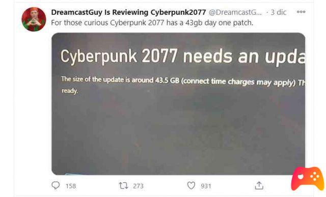 Cyberpunk 2077, un parche de 43GB listo