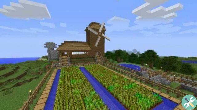 ¿Cómo hacer un molino de viento o agua giratorio en Minecraft? - Tutorial