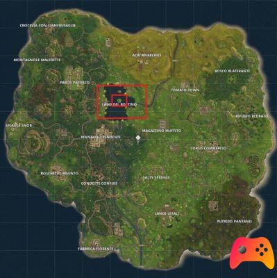 Find the place between three boats in Fortnite