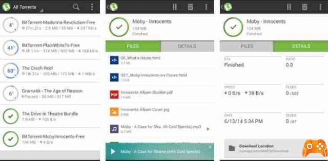 Download Torrent Android smartphone o tablet