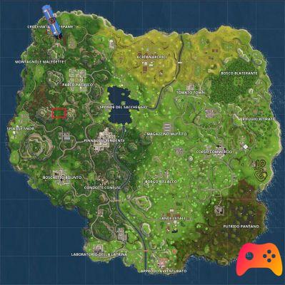 Fortnite - L'emplacement de la carte Snobby Beaches