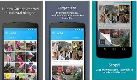 Application pour commander une galerie de photos sur Android