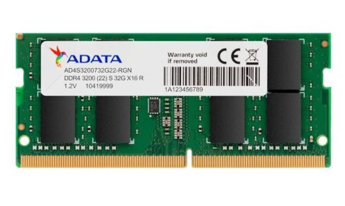 ADATA launches 3200Mhz U-DIMM and SO-DIMM memories
