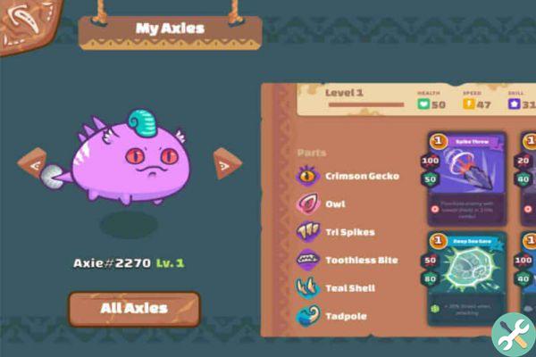 What are all Axie Infinity cards and what are each for?