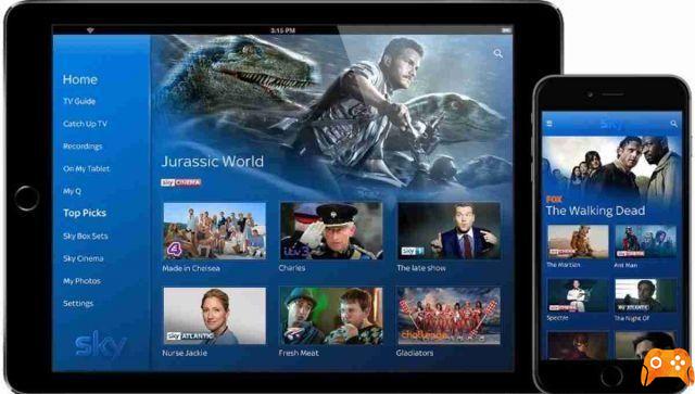 App for SKY: all SKY channels on your Android and iOS smartphone or tablet