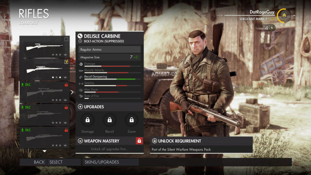 Guide du fusil Sniper Elite 4 Sniper