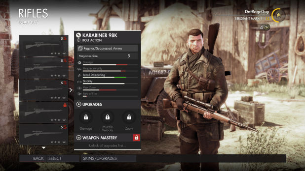 Guide du fusil Sniper Elite 4 Sniper