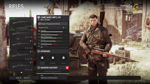 Guide du fusil Sniper Elite 4 Sniper