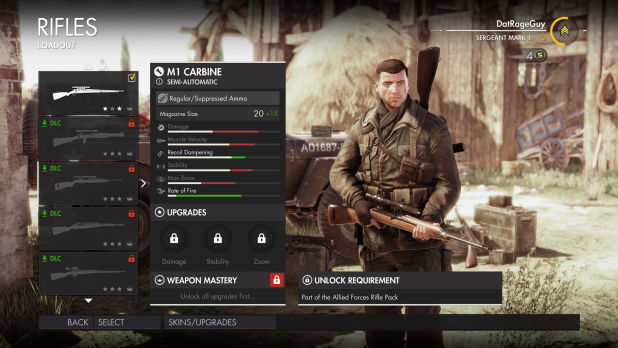 Guide du fusil Sniper Elite 4 Sniper